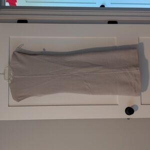 Sleeveless Beige Maxi Dress